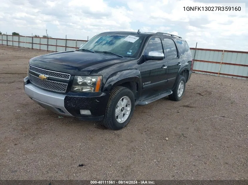 1GNFK13027R359160 2007 Chevrolet Tahoe Lt