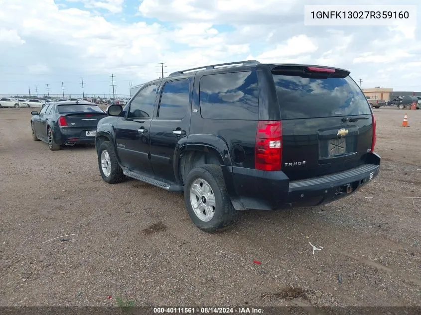 1GNFK13027R359160 2007 Chevrolet Tahoe Lt