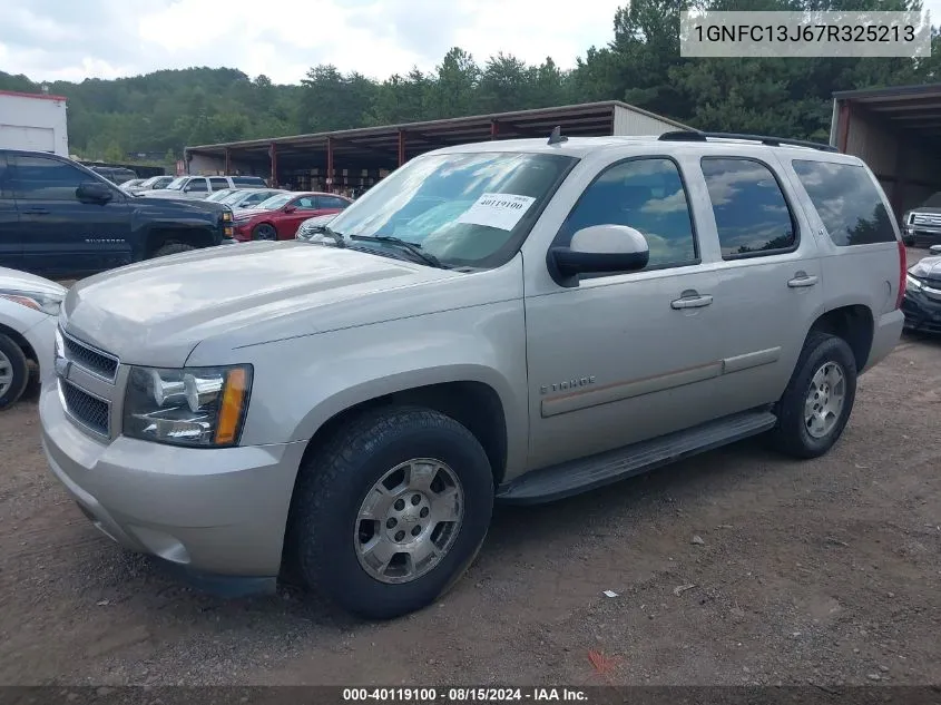 1GNFC13J67R325213 2007 Chevrolet Tahoe Lt