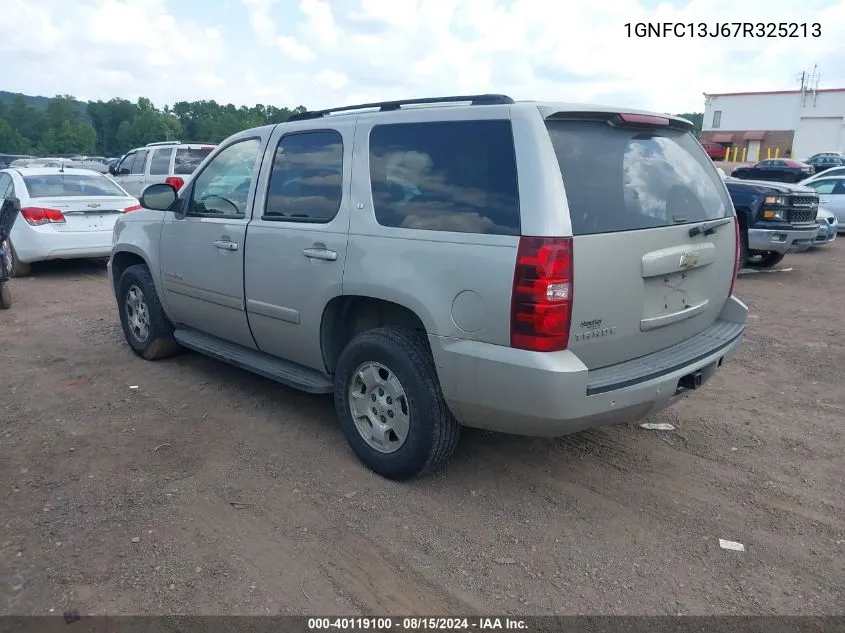 2007 Chevrolet Tahoe Lt VIN: 1GNFC13J67R325213 Lot: 40119100