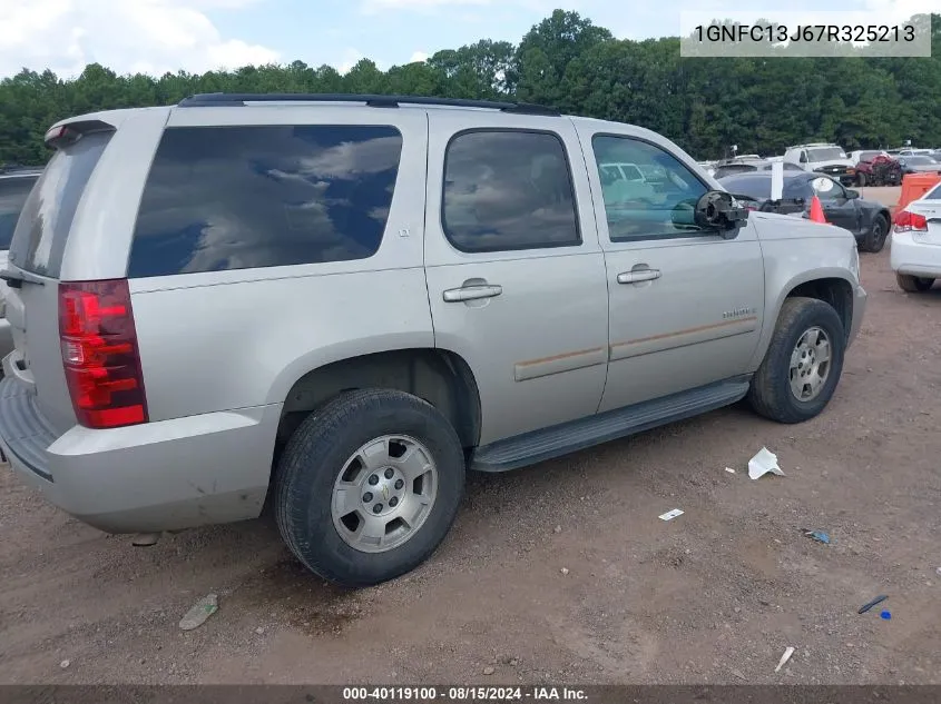 1GNFC13J67R325213 2007 Chevrolet Tahoe Lt