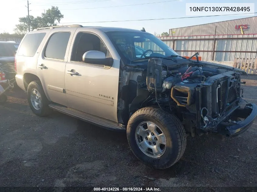 2007 Chevrolet Tahoe Lt VIN: 1GNFC130X7R428495 Lot: 40124226