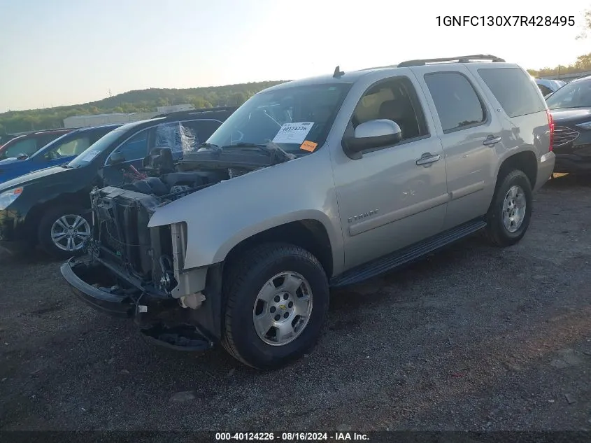 2007 Chevrolet Tahoe Lt VIN: 1GNFC130X7R428495 Lot: 40124226