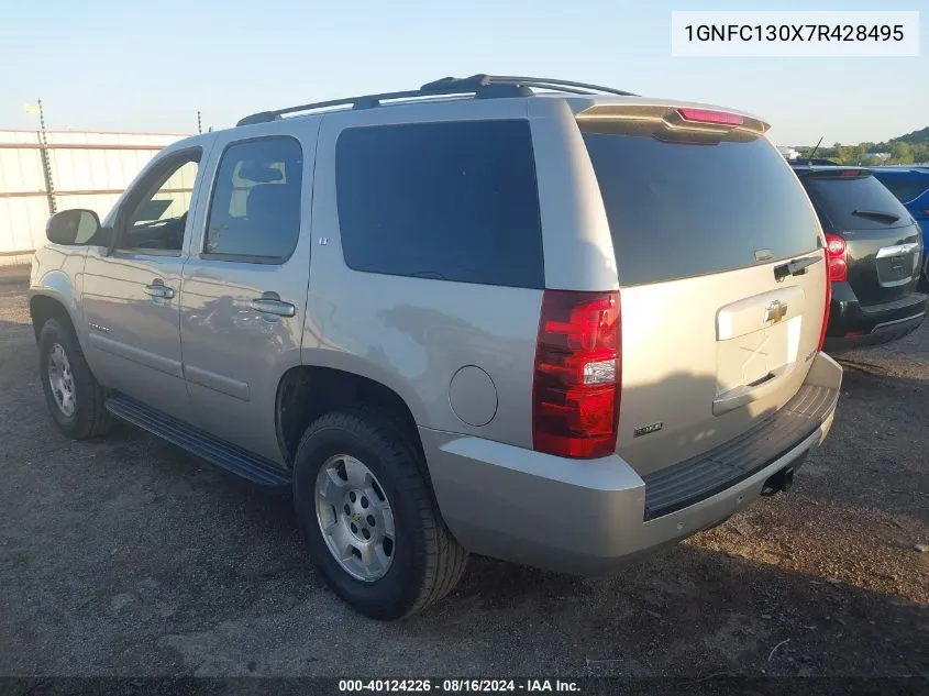 2007 Chevrolet Tahoe Lt VIN: 1GNFC130X7R428495 Lot: 40124226