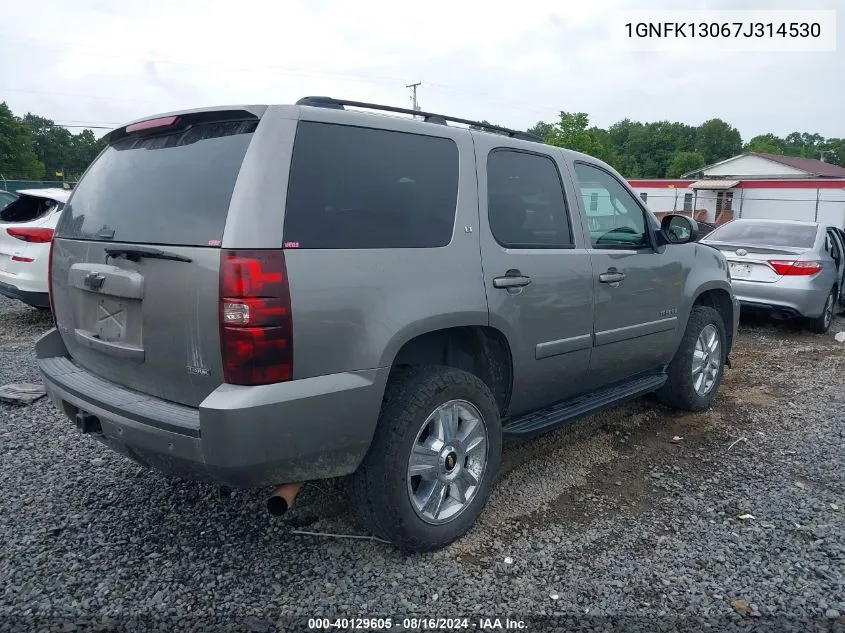 2007 Chevrolet Tahoe Lt VIN: 1GNFK13067J314530 Lot: 40129605