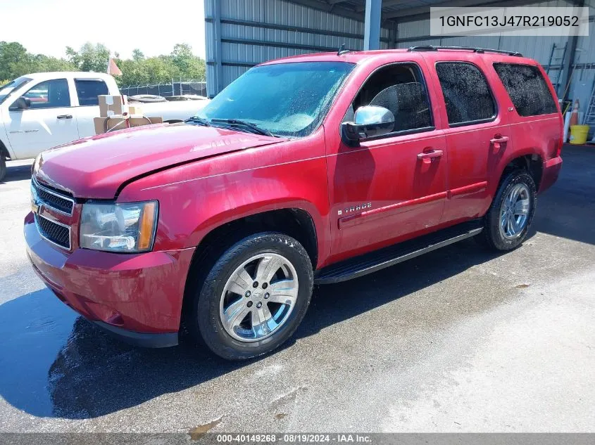 2007 Chevrolet Tahoe Ltz VIN: 1GNFC13J47R219052 Lot: 40149268