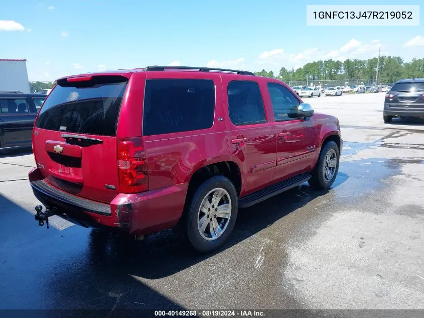 2007 Chevrolet Tahoe Ltz VIN: 1GNFC13J47R219052 Lot: 40149268