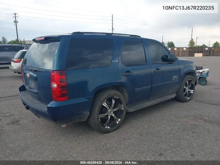 2007 Chevrolet Tahoe Ls VIN: 1GNFC13J67R220235 Lot: 40258428