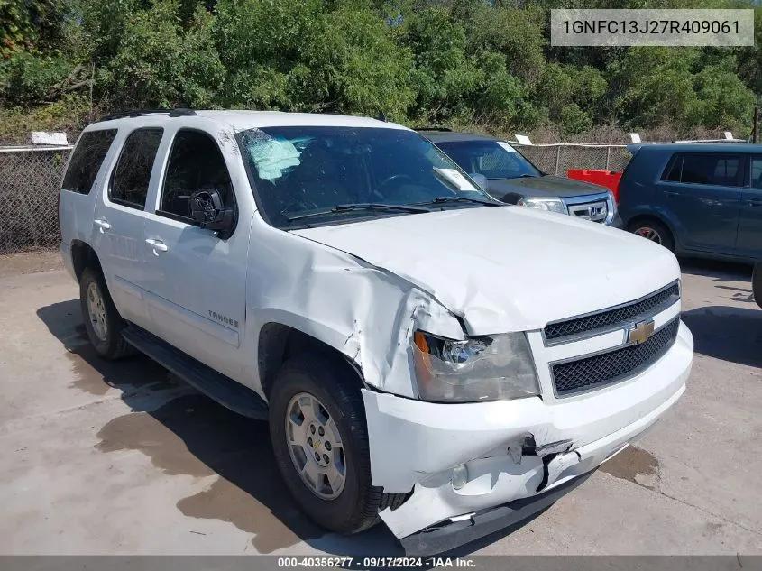 2007 Chevrolet Tahoe Lt VIN: 1GNFC13J27R409061 Lot: 40356277