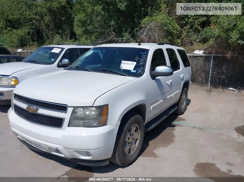 2007 Chevrolet Tahoe Lt VIN: 1GNFC13J27R409061 Lot: 40356277