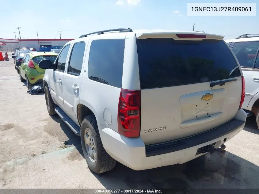 1GNFC13J27R409061 2007 Chevrolet Tahoe Lt