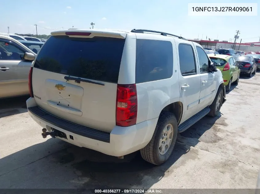 2007 Chevrolet Tahoe Lt VIN: 1GNFC13J27R409061 Lot: 40356277