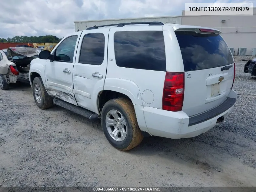 2007 Chevrolet Tahoe Lt VIN: 1GNFC130X7R428979 Lot: 40366691