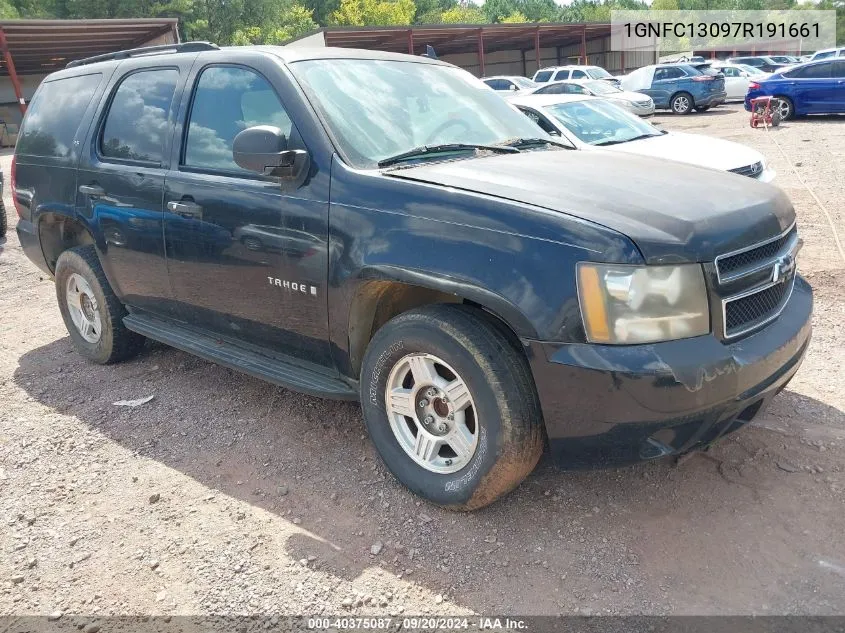 2007 Chevrolet Tahoe Ls VIN: 1GNFC13097R191661 Lot: 40375087