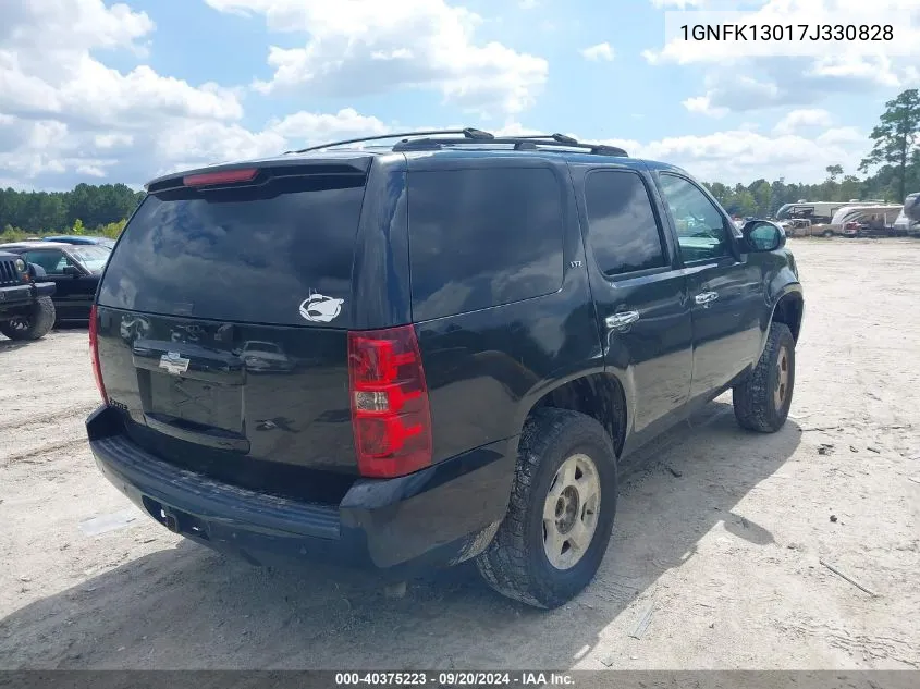 1GNFK13017J330828 2007 Chevrolet Tahoe Ltz