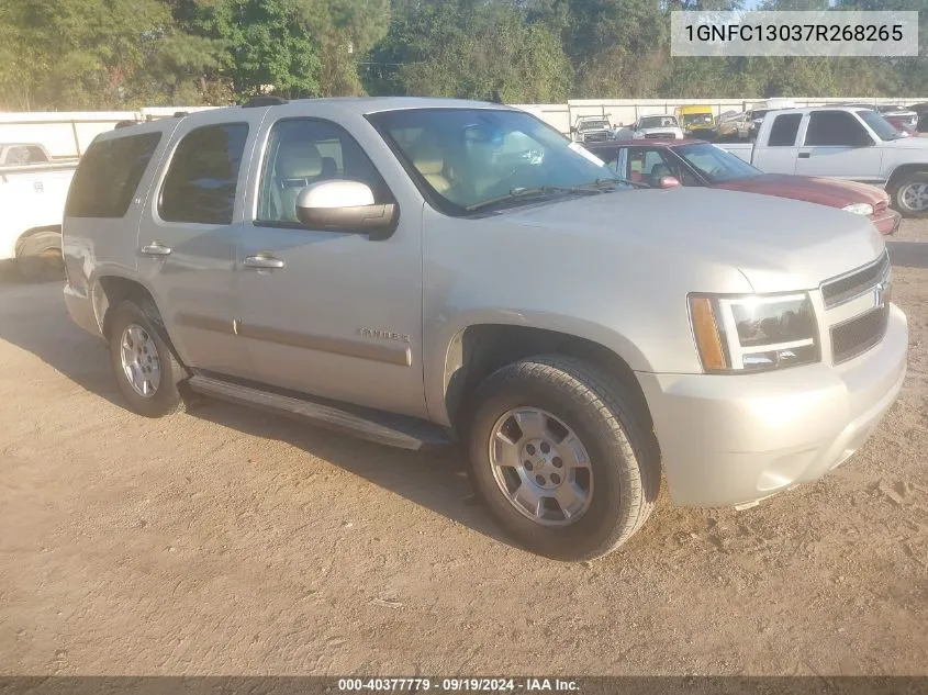 2007 Chevrolet Tahoe Lt VIN: 1GNFC13037R268265 Lot: 40377779