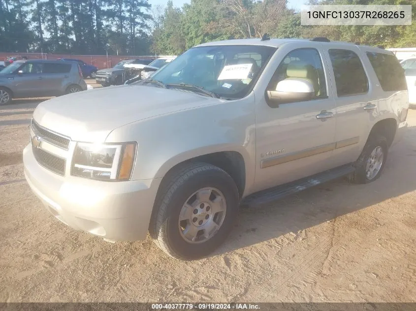 2007 Chevrolet Tahoe Lt VIN: 1GNFC13037R268265 Lot: 40377779