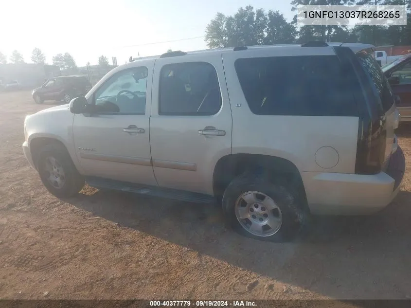 2007 Chevrolet Tahoe Lt VIN: 1GNFC13037R268265 Lot: 40377779