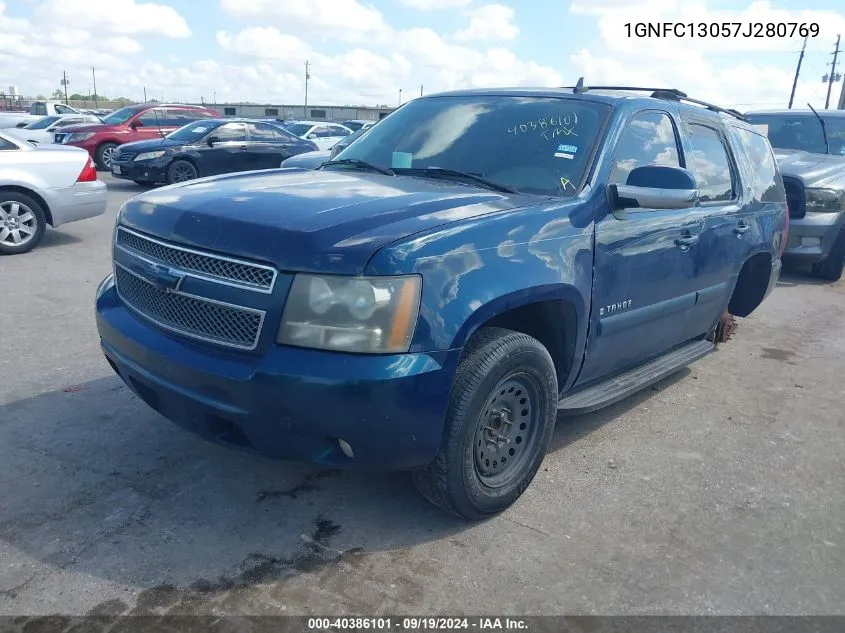 2007 Chevrolet Tahoe Lt VIN: 1GNFC13057J280769 Lot: 40386101