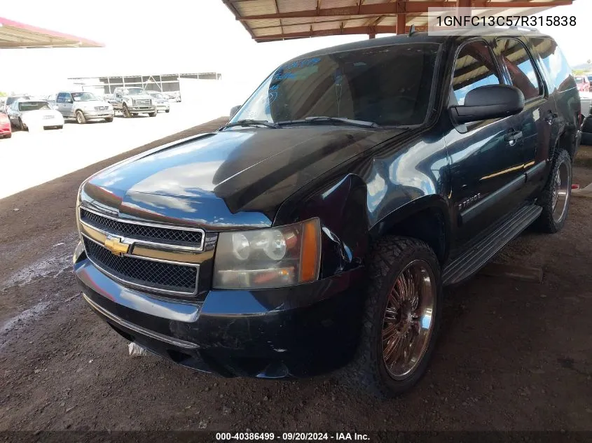 1GNFC13C57R315838 2007 Chevrolet Tahoe Ls