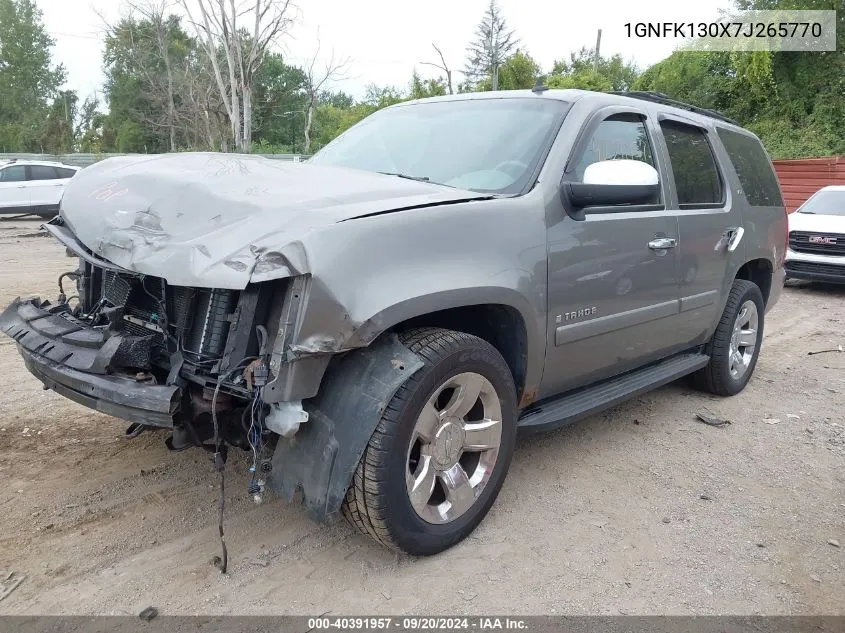 2007 Chevrolet Tahoe Ls/Lt/Ltz VIN: 1GNFK130X7J265770 Lot: 40391957