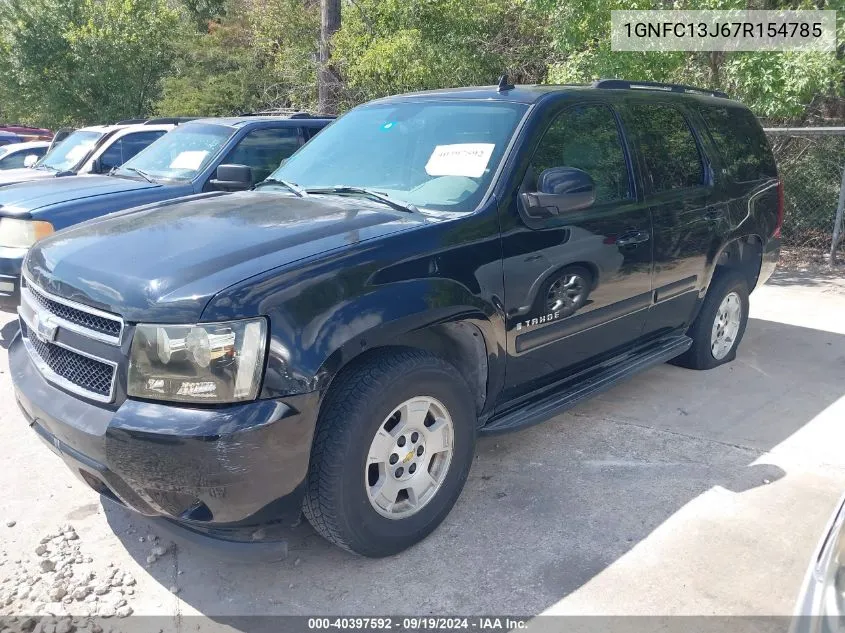 2007 Chevrolet Tahoe Lt VIN: 1GNFC13J67R154785 Lot: 40397592