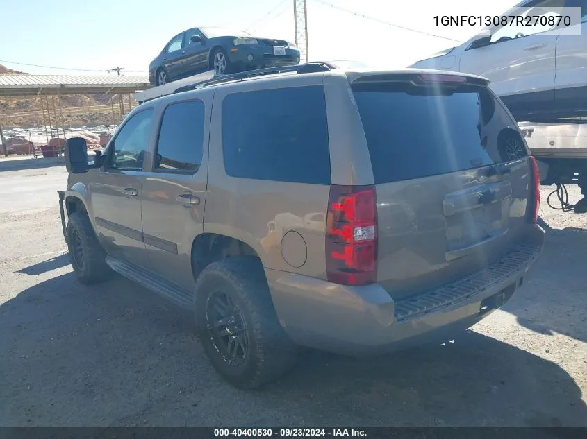 1GNFC13087R270870 2007 Chevrolet Tahoe Lt