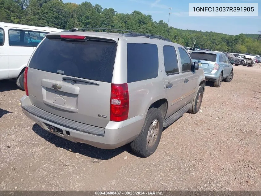 2007 Chevrolet Tahoe Ls VIN: 1GNFC13037R391905 Lot: 40408437