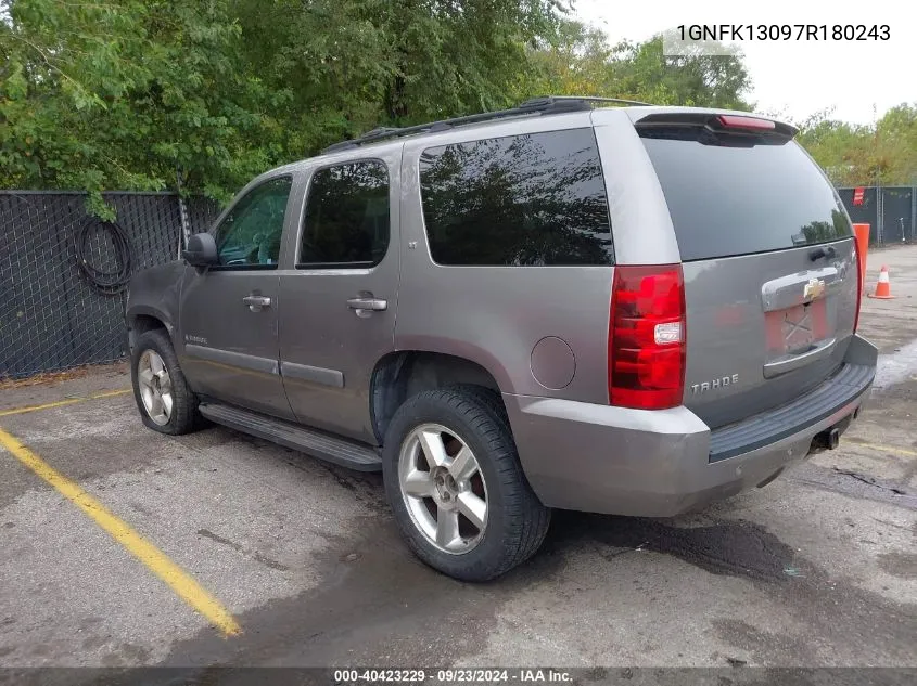 1GNFK13097R180243 2007 Chevrolet Tahoe Lt