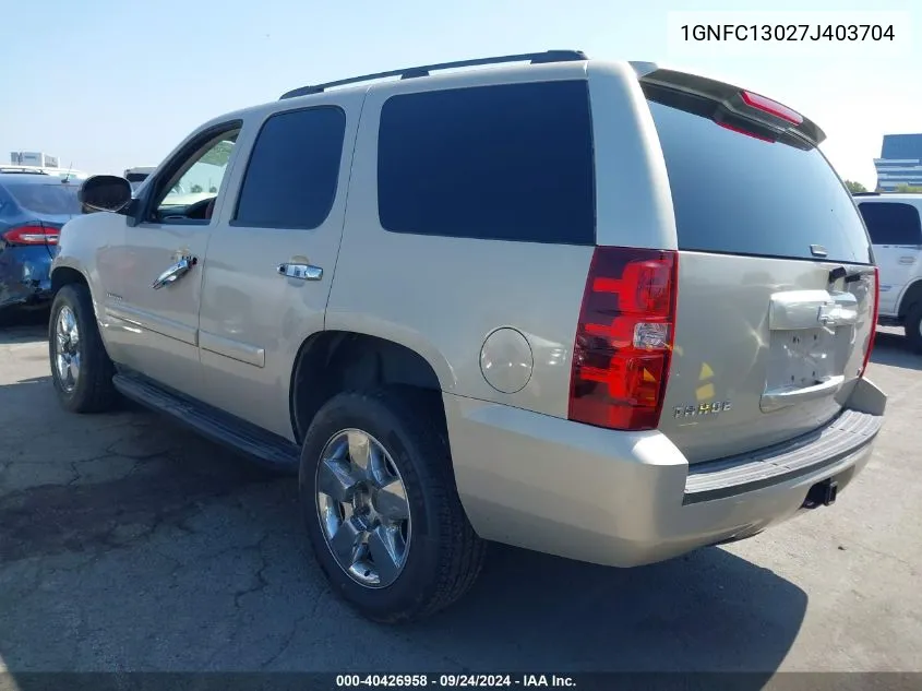 2007 Chevrolet Tahoe C1500 VIN: 1GNFC13027J403704 Lot: 40426958