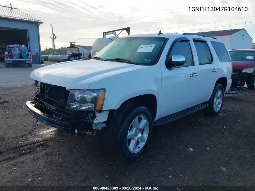 1GNFK13047R104610 2007 Chevrolet Tahoe K1500