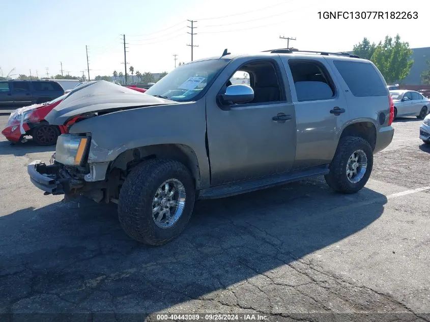 2007 Chevrolet Tahoe Ls VIN: 1GNFC13077R182263 Lot: 40443089