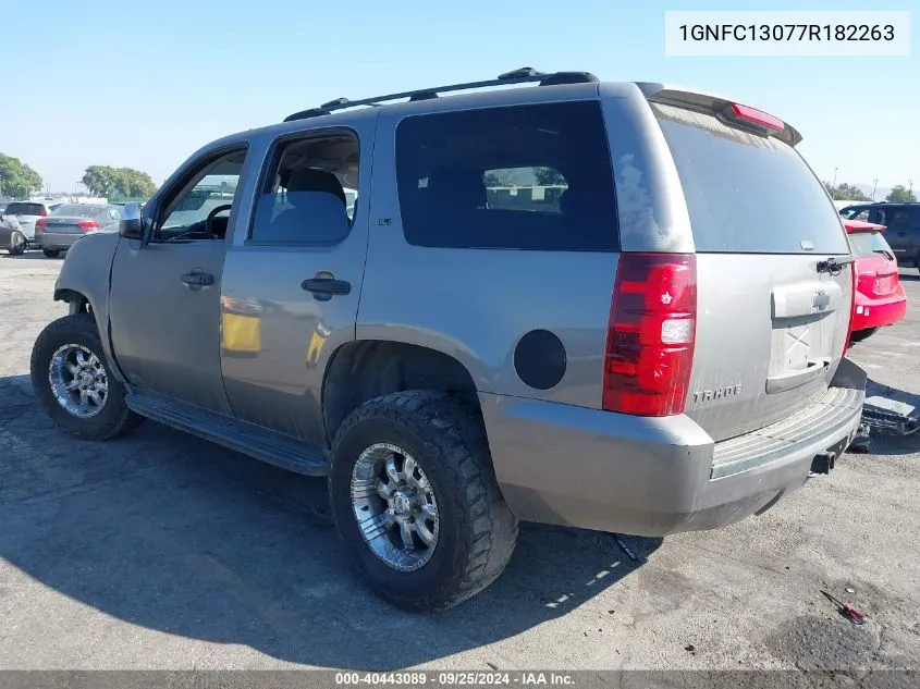 2007 Chevrolet Tahoe Ls VIN: 1GNFC13077R182263 Lot: 40443089