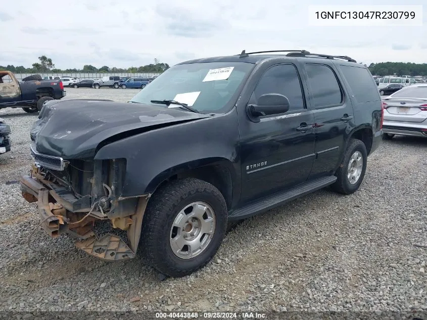 2007 Chevrolet Tahoe Ltz VIN: 1GNFC13047R230799 Lot: 40443848