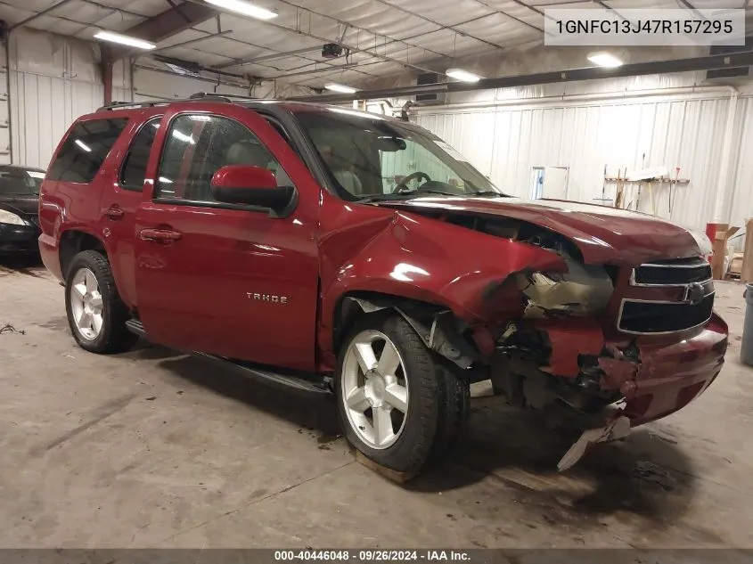 2007 Chevrolet Tahoe Lt VIN: 1GNFC13J47R157295 Lot: 40446048