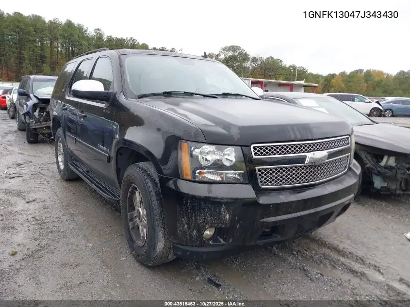 1GNFK13047J343430 2007 Chevrolet Tahoe Ltz