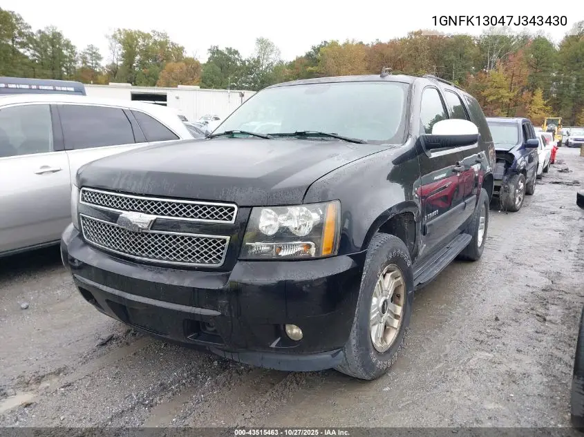 1GNFK13047J343430 2007 Chevrolet Tahoe Ltz