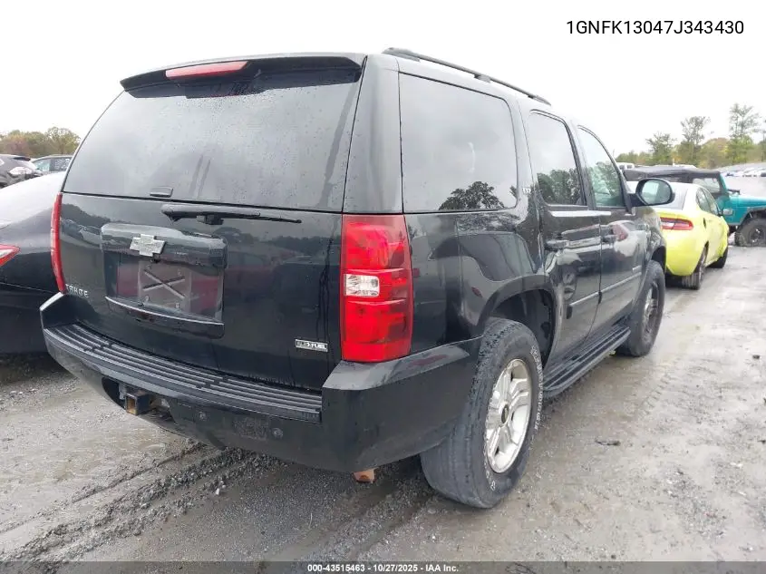 1GNFK13047J343430 2007 Chevrolet Tahoe Ltz