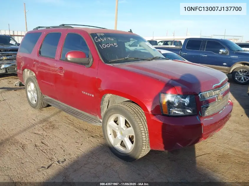 1GNFC13007J137700 2007 Chevrolet Tahoe Lt