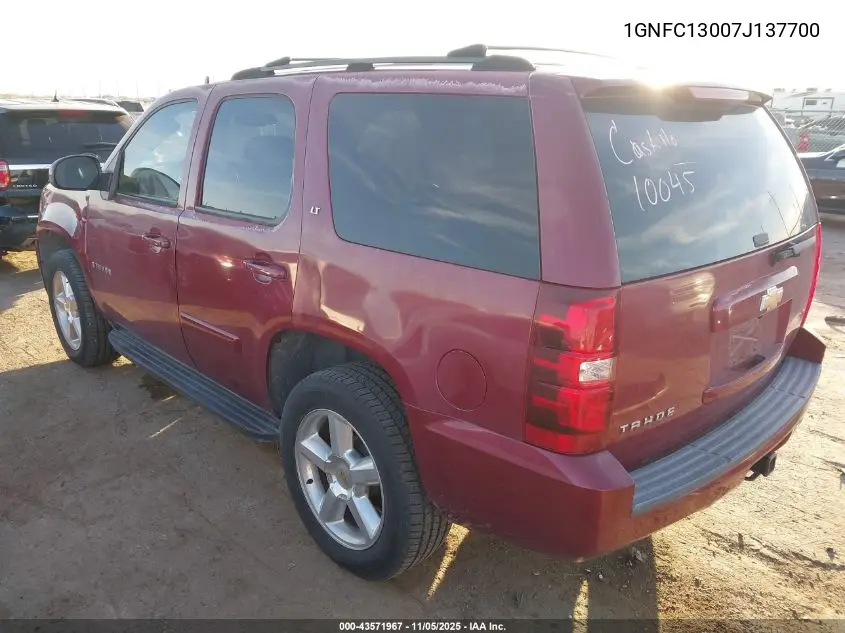 1GNFC13007J137700 2007 Chevrolet Tahoe Lt