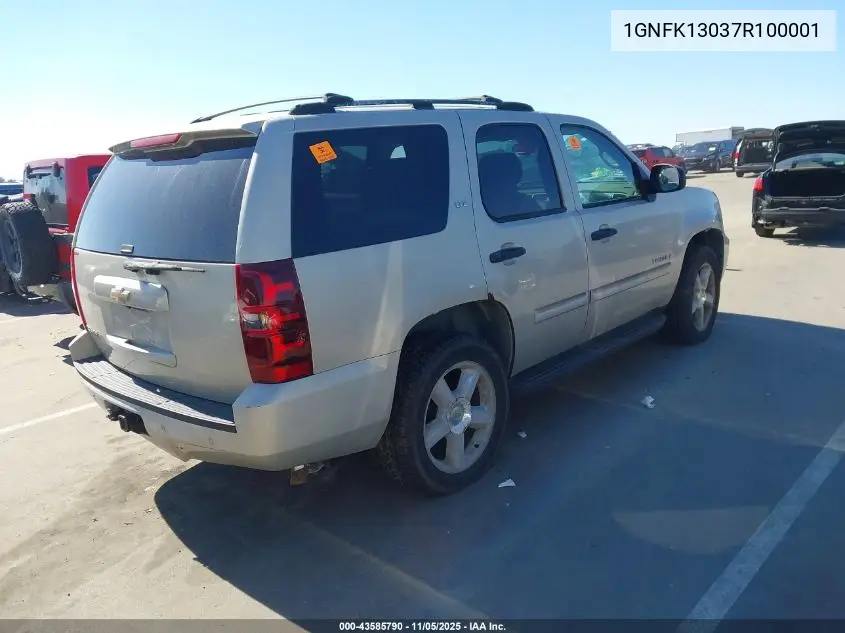 1GNFK13037R100001 2007 Chevrolet Tahoe Ltz