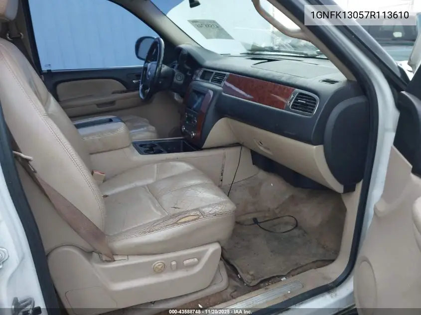 1GNFK13057R113610 2007 Chevrolet Tahoe Ltz