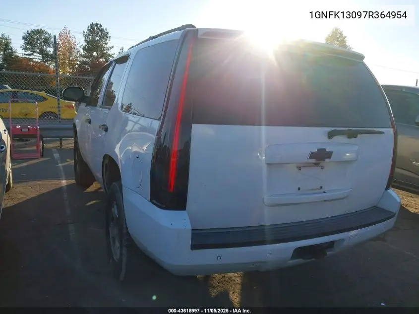 1GNFK13097R364954 2007 Chevrolet Tahoe Ltz