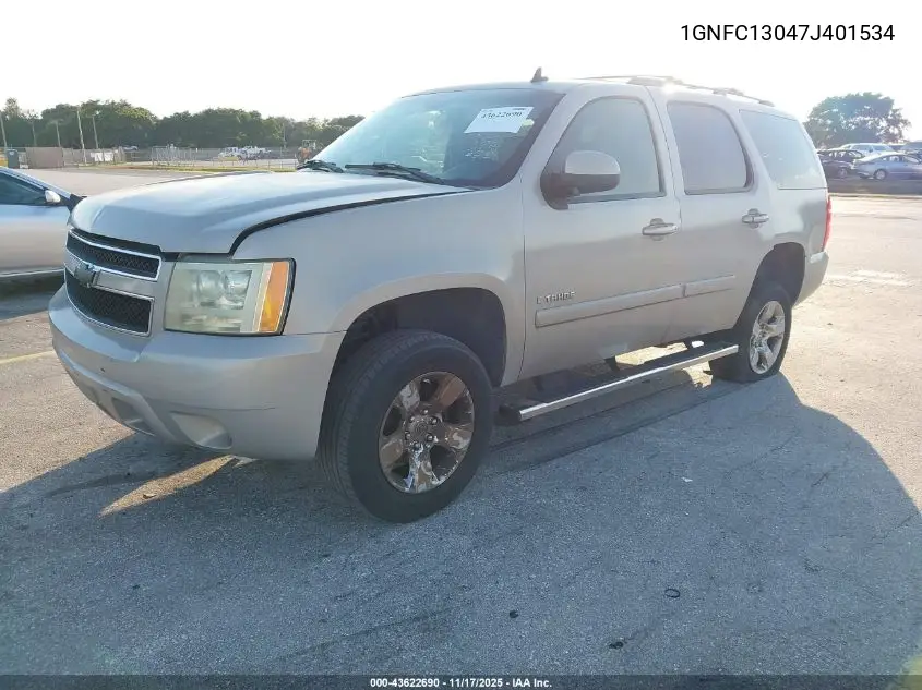 1GNFC13047J401534 2007 Chevrolet Tahoe Lt