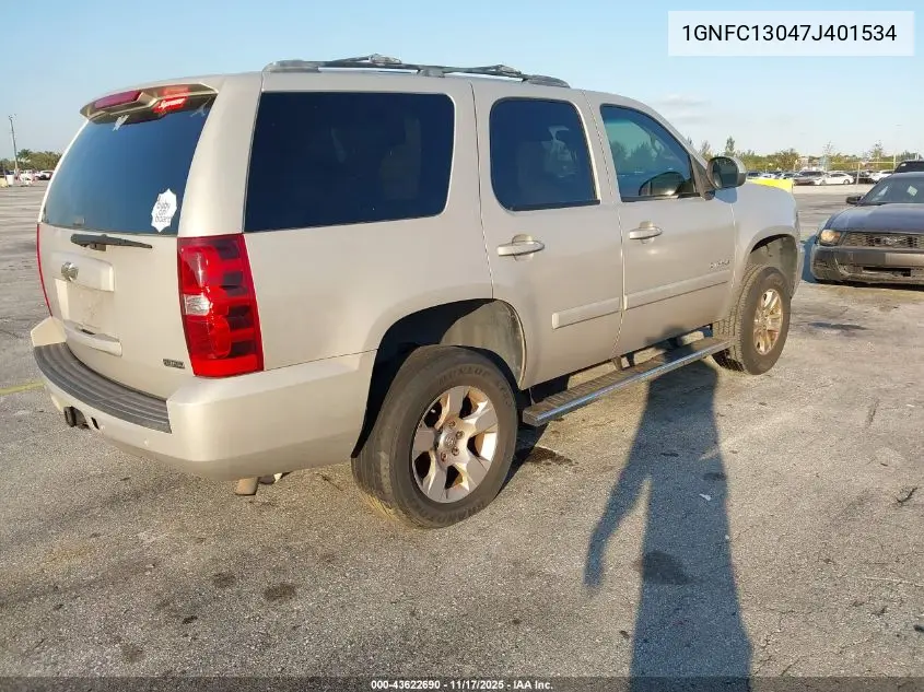 1GNFC13047J401534 2007 Chevrolet Tahoe Lt