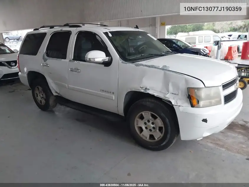 1GNFC13077J190359 2007 Chevrolet Tahoe Lt