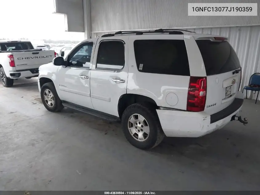 1GNFC13077J190359 2007 Chevrolet Tahoe Lt
