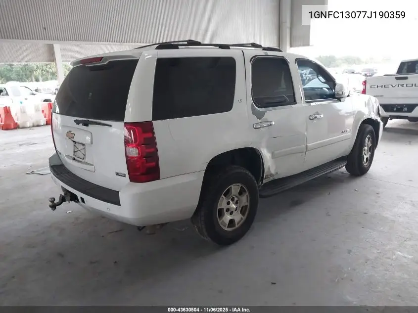 1GNFC13077J190359 2007 Chevrolet Tahoe Lt