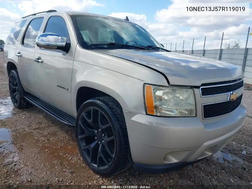 1GNEC13J57R119019 2007 Chevrolet Tahoe Ls