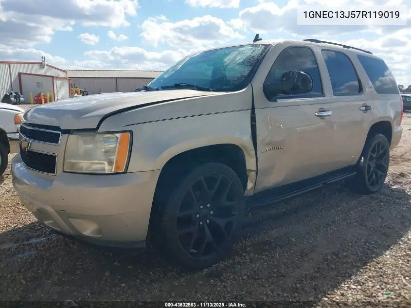 1GNEC13J57R119019 2007 Chevrolet Tahoe Ls